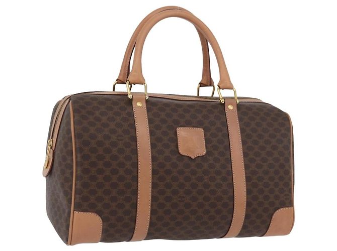 Céline Celine Vintage Duffle Macadam Coated Canvas Large Braun - Ansicht 3