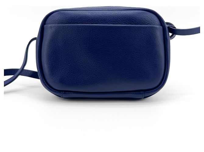 Balenciaga Everyday Camera Printed Leather XS Blu - vista 2