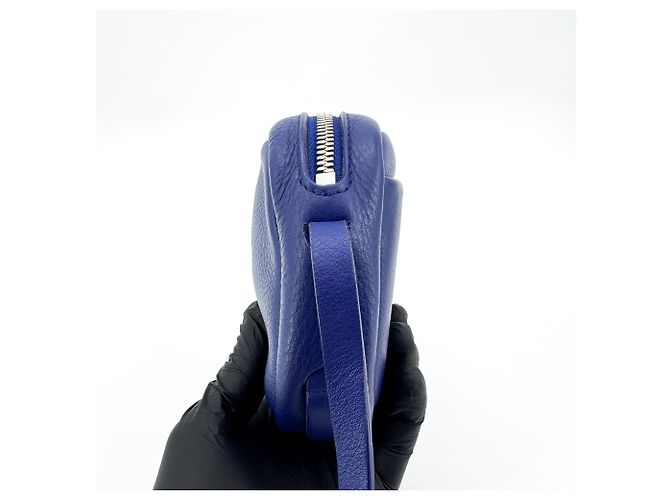 Balenciaga Everyday Camera Printed Leather XS Blu - vista 3