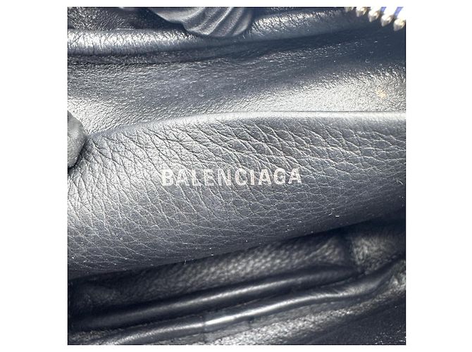 Balenciaga Everyday Camera Printed Leather XS Blu - vista 6