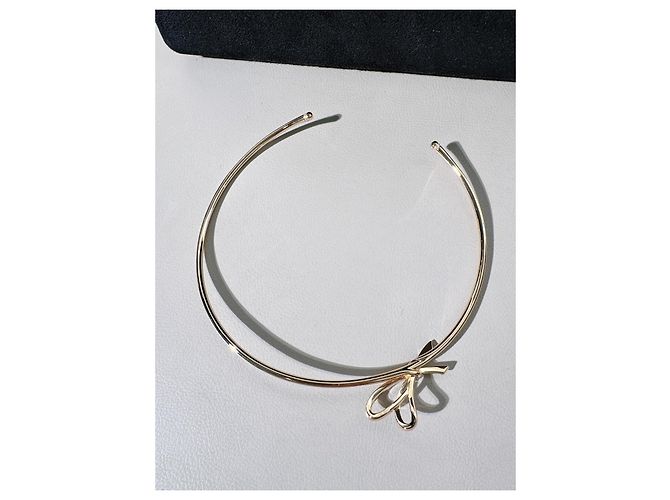 Collana Choker Tiffany & Co. Bow Collection in Oro Rosa e Diamanti D'oro - vista 5