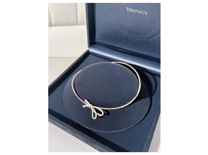 Collana Choker Tiffany & Co. Bow Collection in Oro Rosa e Diamanti D'oro - vista 8