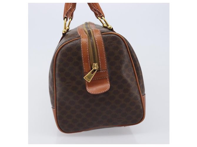 Céline Celine Vintage Duffle Macadam Coated Canvas Medium Marron - vue 5