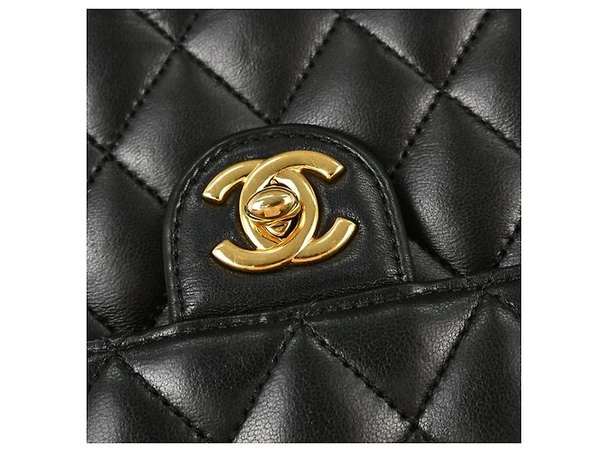 Chanel Turnlock Flap Grosgrain East West Black - view 7