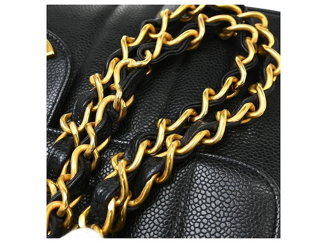 Chanel Classic Flap Vertical Quilted Caviar Preto - vista 5