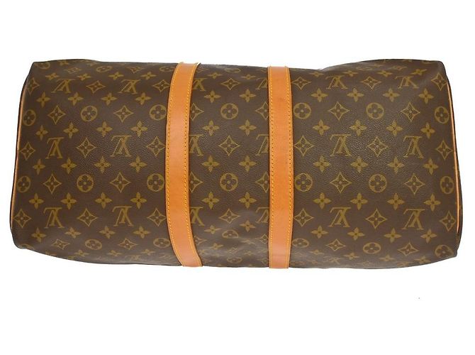 Louis Vuitton Keepall Monogram Canvas 50 Castaño - vista 3