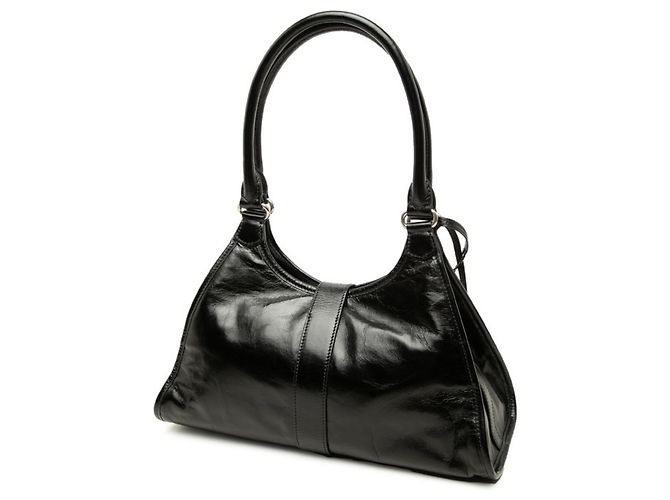 Saco Tote e de Ombro Prada em couro preto - vista 2