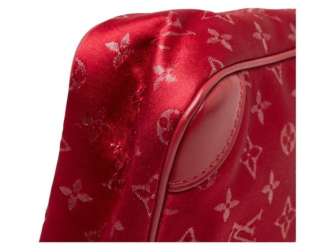 Borsa a mano Little Boulogne in raso Monogram Louis Vuitton Rosso Monogramma - vista 4
