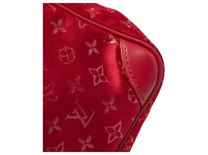 Borsa a mano Little Boulogne in raso Monogram Louis Vuitton Rosso Monogramma - vista 5