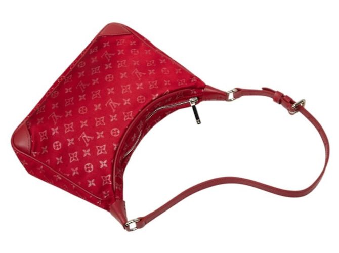 Borsa a mano Little Boulogne in raso Monogram Louis Vuitton Rosso Monogramma - vista 8