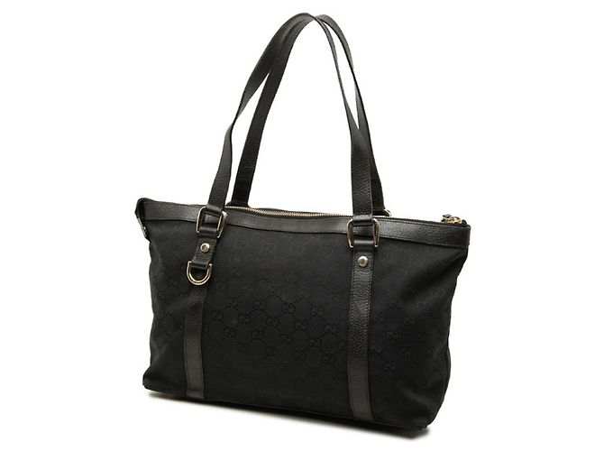 Bolsa de mão e de ombro Gucci GG Canvas Preto - vista 2