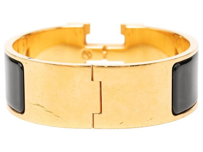 Hermès Hermes Clic Clac PM Emaille Charm Armband Schwarz - Ansicht 3