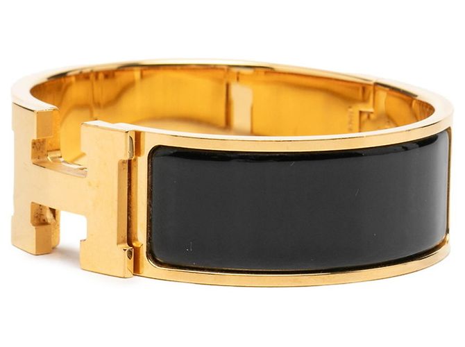 Hermès Bracelete Hermes Clic Clac GM Preto - vista 2