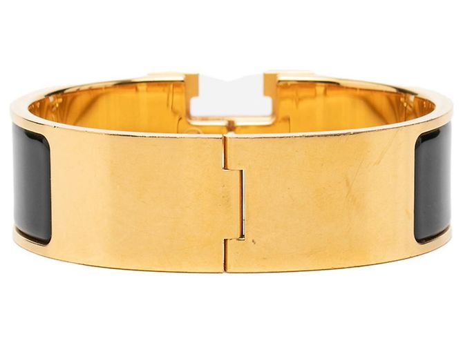 Hermès Bracelete Hermes Clic Clac GM Preto - vista 3