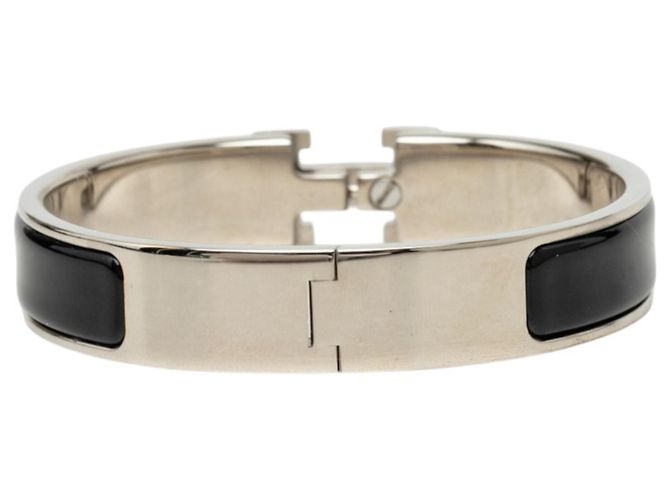 Hermès Pulseira Hermes Click H com pingente Preto - vista 3