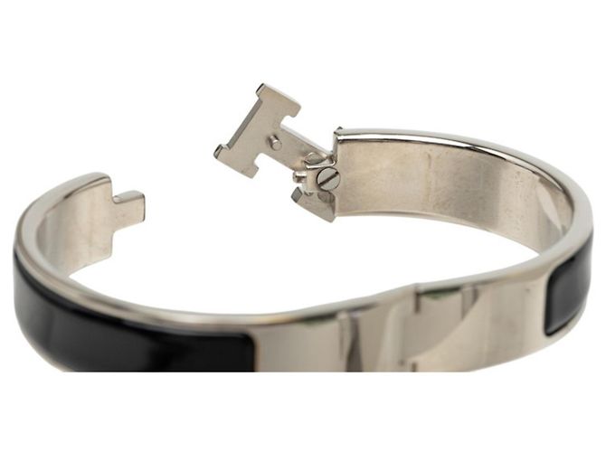 Hermès Pulseira Hermes Click H com pingente Preto - vista 5