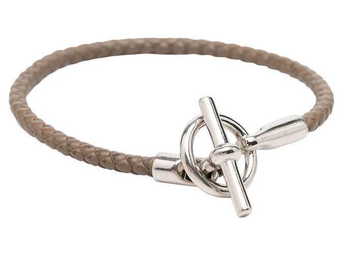 Hermès Hermes Glenan geflochtenes Armband Beige - Ansicht 4
