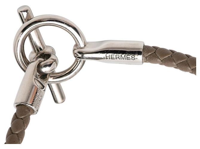 Hermès Hermes Glenan geflochtenes Armband Beige - Ansicht 5