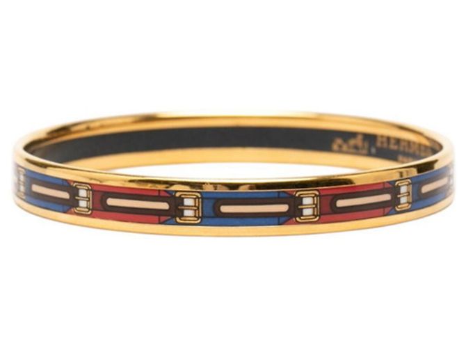 Hermès Bracciale Hermes Enamel PM Cloisonné D'oro - vista 2