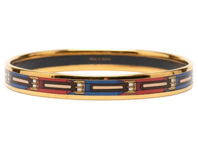 Hermès Bracciale Hermes Enamel PM Cloisonné D'oro - vista 3