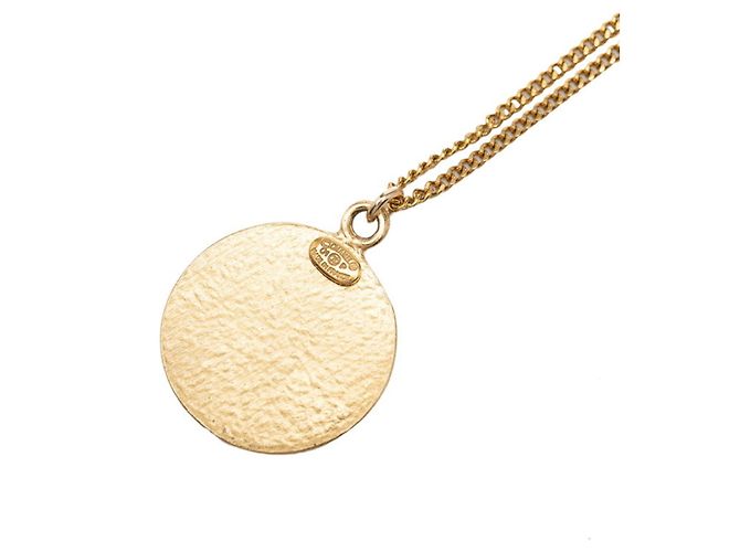 Chanel Coco Mark Chain Anhänger Halskette Schwarz - Ansicht 2