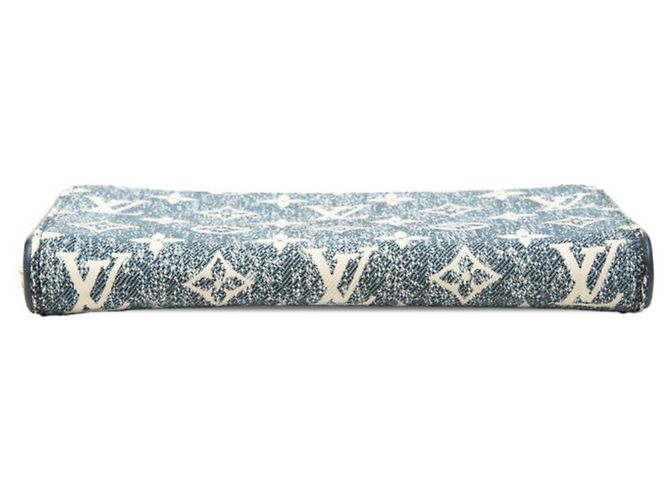 Louis Vuitton Monogram Jacquard Denim Zippy Wallet Blau Monogramm - Ansicht 3