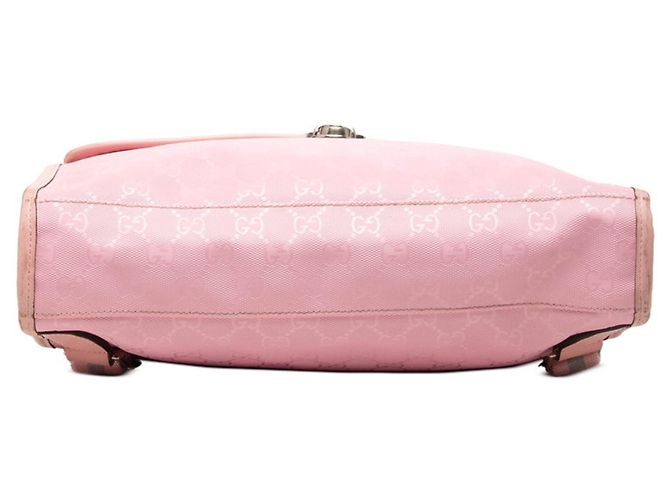 Zaino in pelle rosa Gucci GG Imprime - vista 3
