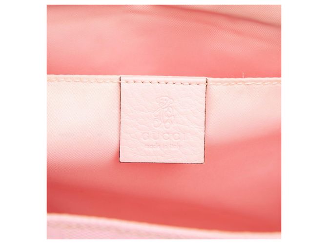 Zaino in pelle rosa Gucci GG Imprime - vista 5