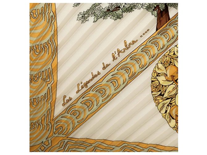 Hermès Hermes Carre 90 Plisado, Les Legendes de L’Arbre Multicolor - vista 6