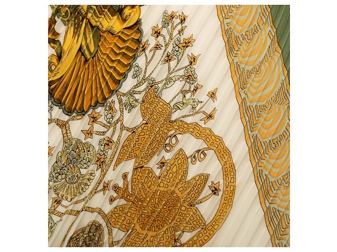 Hermès Hermes Carre 90 Plisado, Les Legendes de L’Arbre Multicolor - vista 7