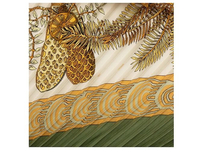 Hermès Hermes Carre 90 Plisado, Les Legendes de L’Arbre Multicolor - vista 8