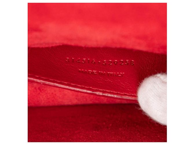 Autre Marque Borsa a tracolla Saint Laurent Betty Chain Rosso - vista 6