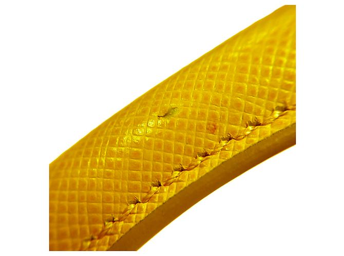 Borsa a mano/Borsa a tracolla Prada Galleria con placca logo triangolare Giallo - vista 7