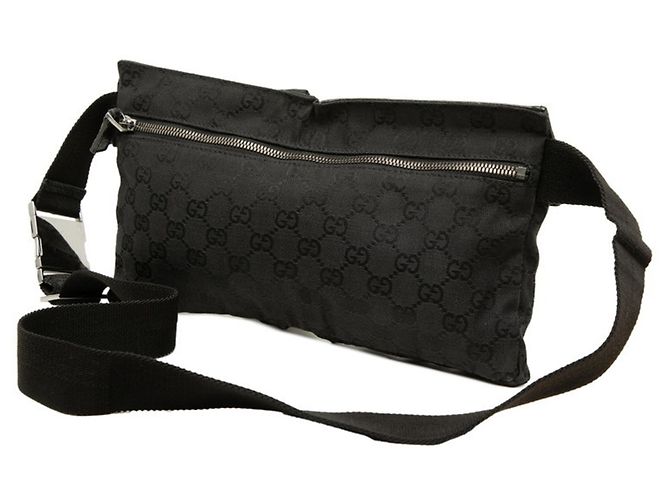 Gucci GG Canvas Gürteltasche Schwarz - Ansicht 2