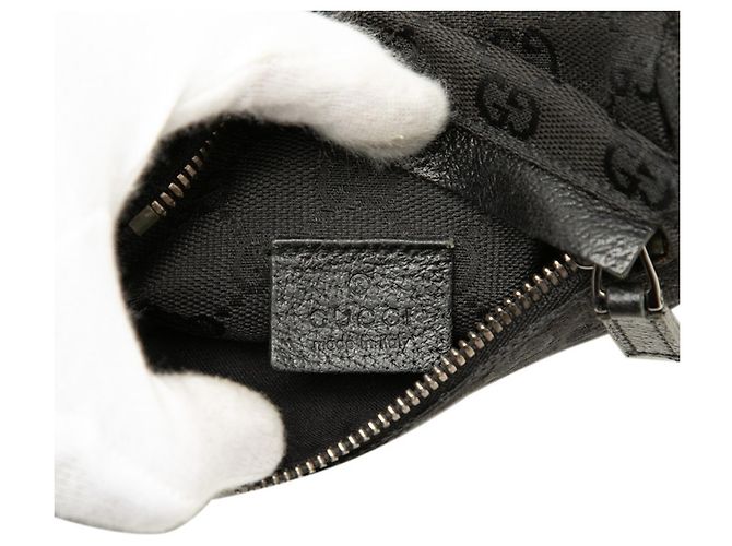 Gucci GG Canvas Gürteltasche Schwarz - Ansicht 5