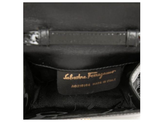 Borsa a tracolla mini Salvatore Ferragamo Vara Nero - vista 4