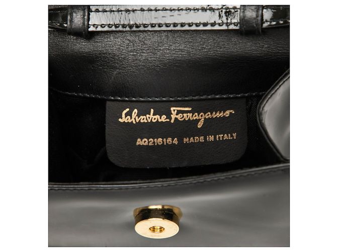 Borsa a tracolla mini Salvatore Ferragamo Vara Nero - vista 5
