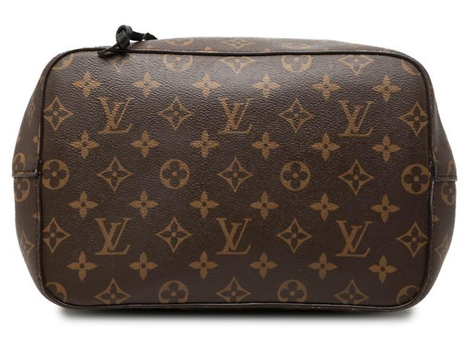 Néonoé Borsa Tote Louis Vuitton Monogram Neo Noe Marrone Nero Monogramma - vista 3