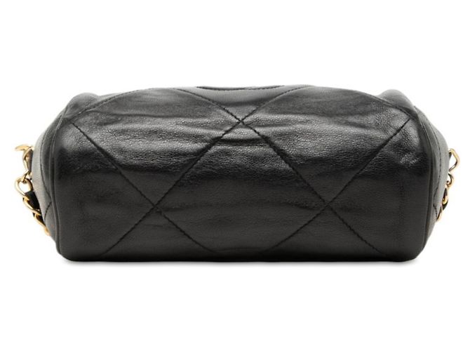 Chanel Coco Mark Matelassé Schultertasche mit Quaste und Kette Schwarz - Ansicht 3