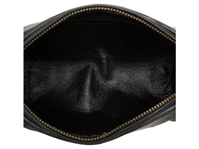 Chanel Coco Mark Matelassé Schultertasche mit Quaste und Kette Schwarz - Ansicht 4