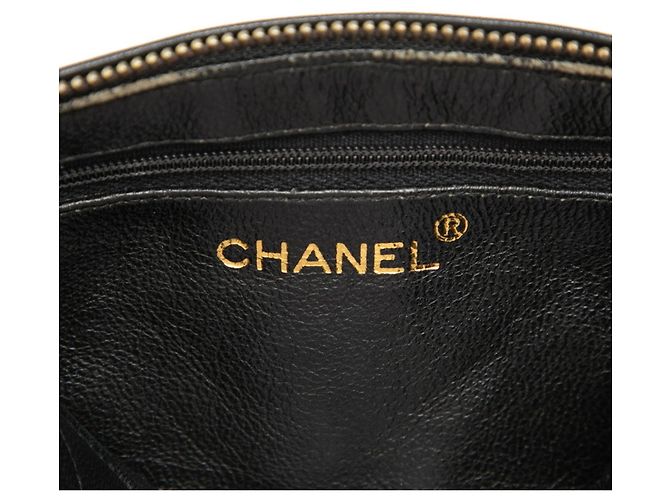 Chanel Coco Mark Matelassé Schultertasche mit Quaste und Kette Schwarz - Ansicht 5