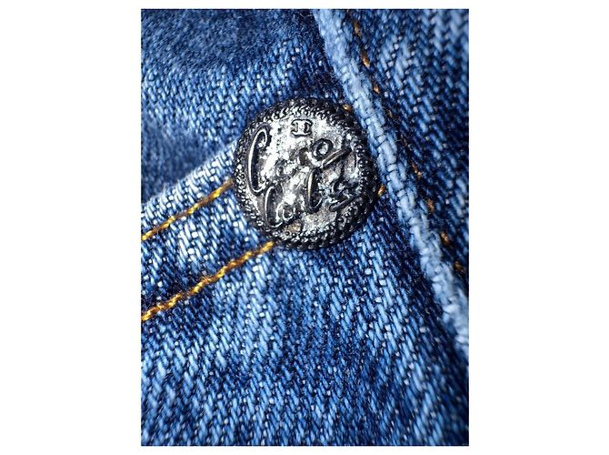Jeans Chanel in Denim Blu Donna Taglia 38 - vista 4