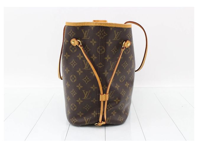 Louis Vuitton Neverfull Trianon Toile and Leather 30 Castaño - vista 2