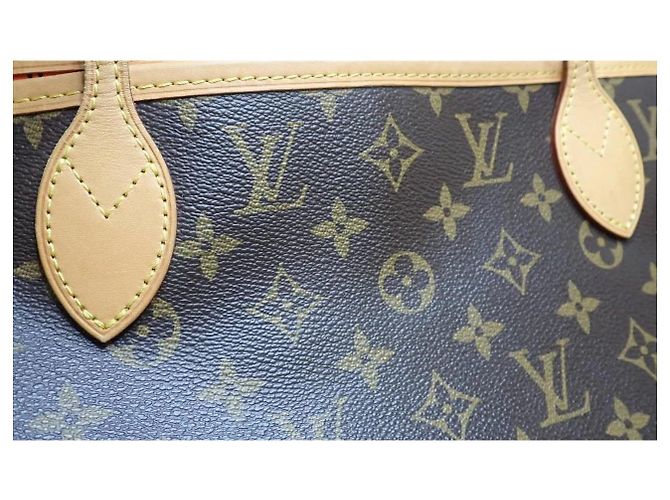 Louis Vuitton Neverfull Trianon Toile and Leather 30 Castaño - vista 6