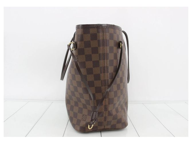 Louis Vuitton Neverfull Bandouliere Inside Out Monogram Canvas and Textile MM Marrone - vista 4