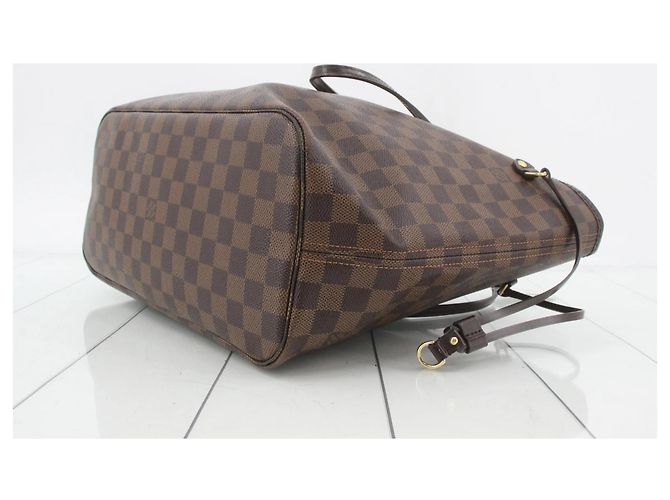 Louis Vuitton Neverfull Bandouliere Inside Out Monogram Canvas and Textile MM Marrone - vista 6