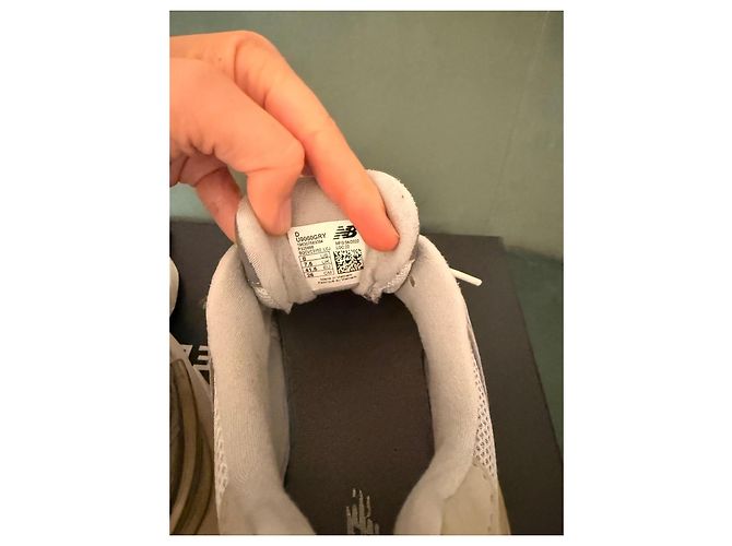 Sneakers New Balance 9060 Grigie e Bianche Bianco Grigio - vista 5