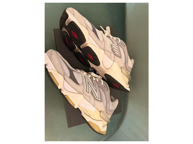 Sneakers New Balance 9060 Grigie e Bianche Bianco Grigio - vista 7