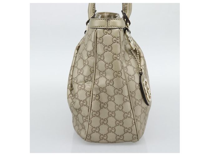 Gucci Sukey Top Handle Guccissima Leather Medium D'oro - vista 3