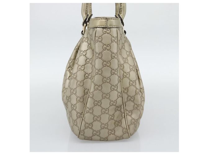 Gucci Sukey Top Handle Guccissima Leather Medium D'oro - vista 4